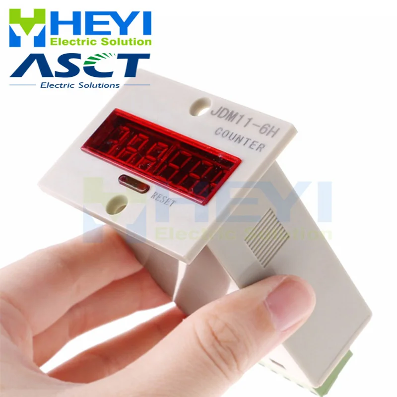 Электронный счетчик JDM11-6H 4-контактный 6-разрядный дисплей часов промышленный