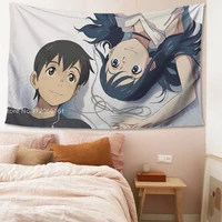 japan anime wall tapestry weather child tablecloth cute room decor photo background cloth fashion mat family life gift 150200