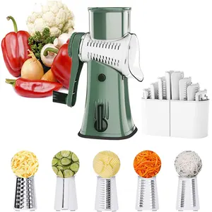 vegetable slicer kitchen accessories multifunctional grater drum vegetable chopper cutter manual home gadgets tools utensils free global shipping