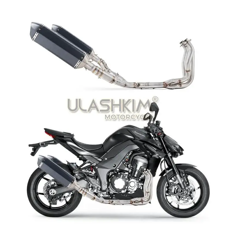 Мотоцикл Полная выхлопная система без шнуровки для kawasaki Z1000 Z1000R Z1000J Ninja1000 2010-2016