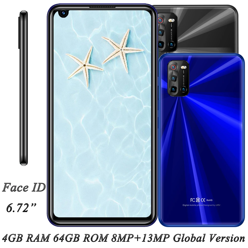LTE Wi Fi F3 4G Оперативная память 64G/32grom 13MP Face ID дешевые Android глобальная версия 6 72