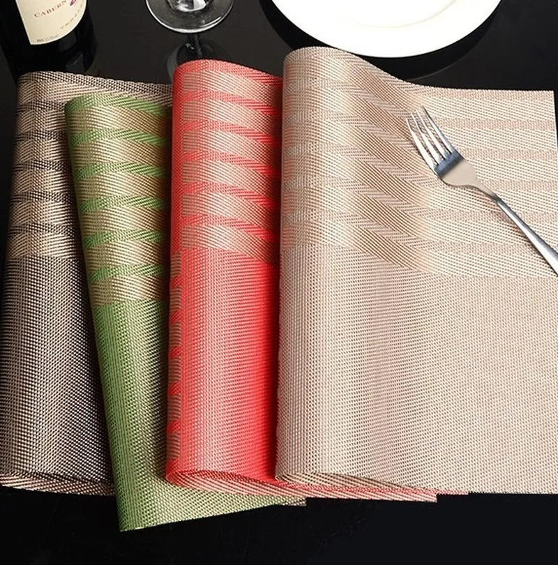 

Teslin Western Restaurant Mat Heat Proof Mat Placemat Coasters Plate Mat Waterproof Table Mat Tableware Non-Slip Mat