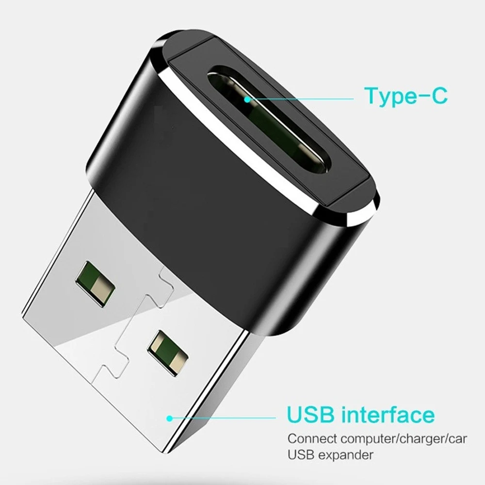 Мини-конвертер с Type-c на USB 2 0 адаптер для компьютера и телефона iphone 13 12 11Pro XS PD