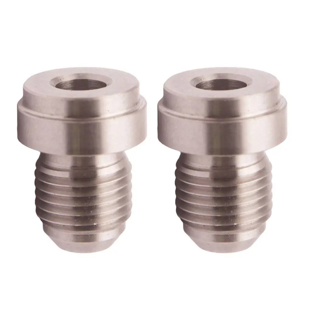 Silver AN-3 Straight Weld Adapter Fittings Connector CNC Machined Fuel Tank
