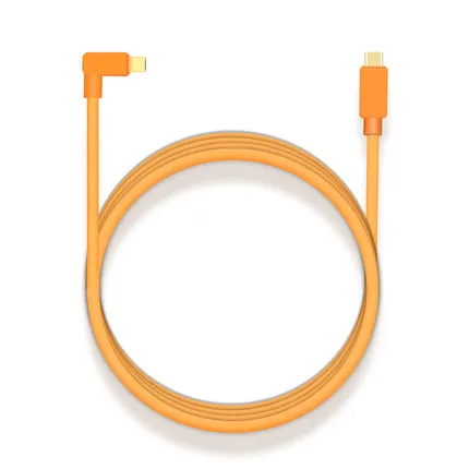 Тип с разъемами типа C и Тип-C кабель USB-C 1 5 м-10 м высокая видимость оранжевый локоть