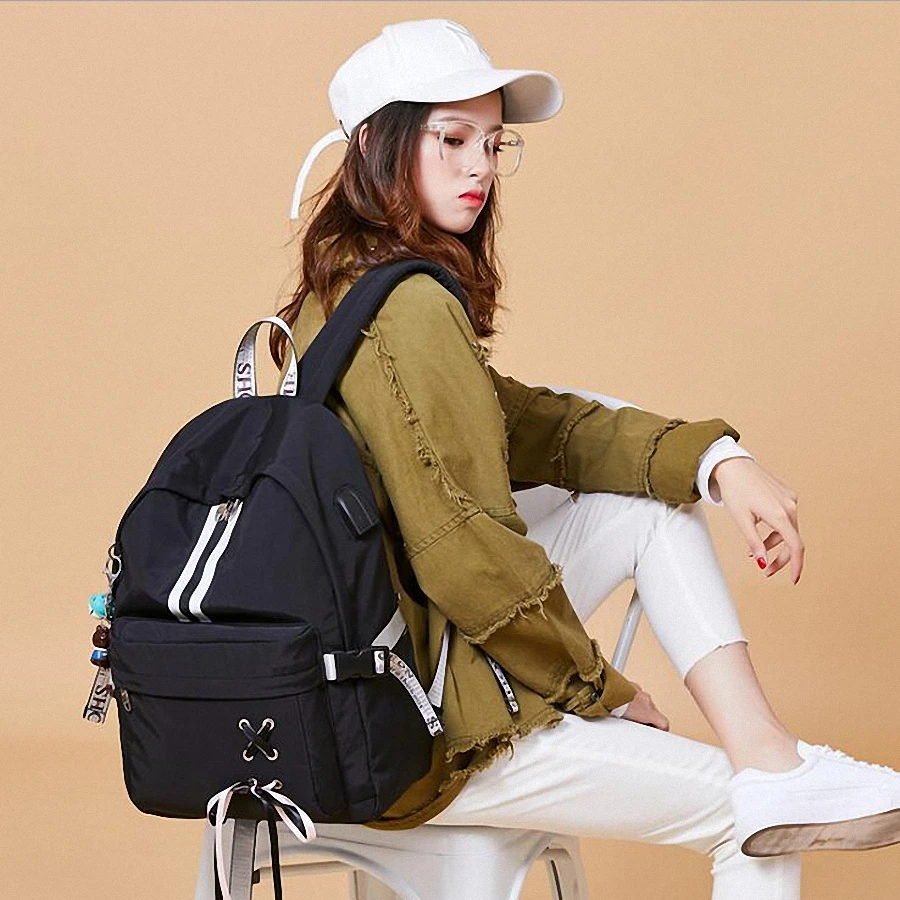 Большой водонепроницаемый нейлоновый женский рюкзак для девочек-подростков