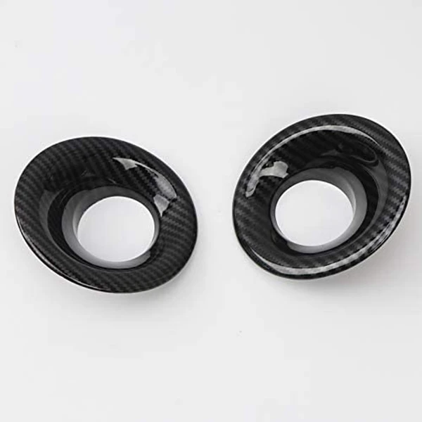 

ABS Carbon Fiber Front Fog Light Lamp Cover Trim For Dodge Challenger 2015-2019
