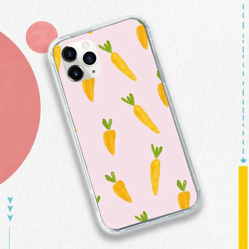 

Cute cartoon carrot Phone Case for iPhone 11 12 pro XS MAX 8 7 6 6S Plus X 5S SE 2020 XR