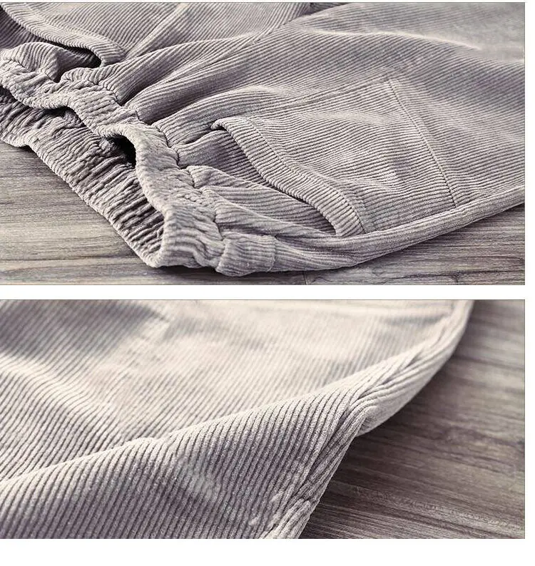 2020 Winter Warm Velvet Pants Women Large Size Corduroy Solid High Waisted Sports Womens Harem Pant Korean Trousers L1276 | Женская