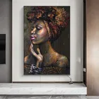 Черно-белая африканская Обнаженная женщина, граффити, холст, постеры и принты, Скандинавская Настенная картина для декора гостиной