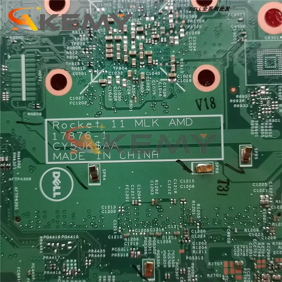 Akemy Фирменная Новинка 17876-1 CY5JK для Dell Inspiron 11 3180 3185 Материнская плата ноутбука A6-922E