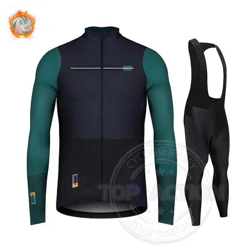 

2022 Winter Cycling Jersey Men Thermal Fleece LEC OL Bicycle Clothes Ropa Ciclismo Team Tour de champion Racing Bike Clothing