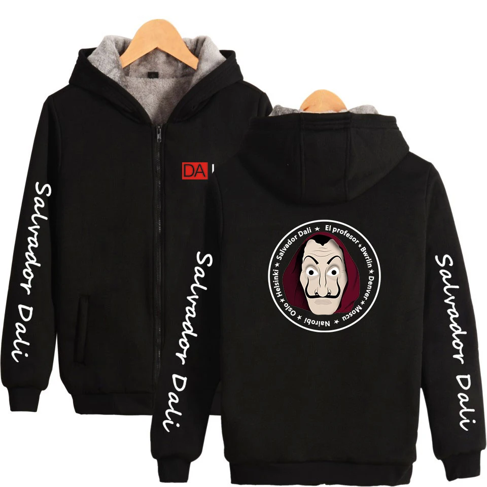 Мужская толстовка с капюшоном принтом Сальвадора Дали | одежда