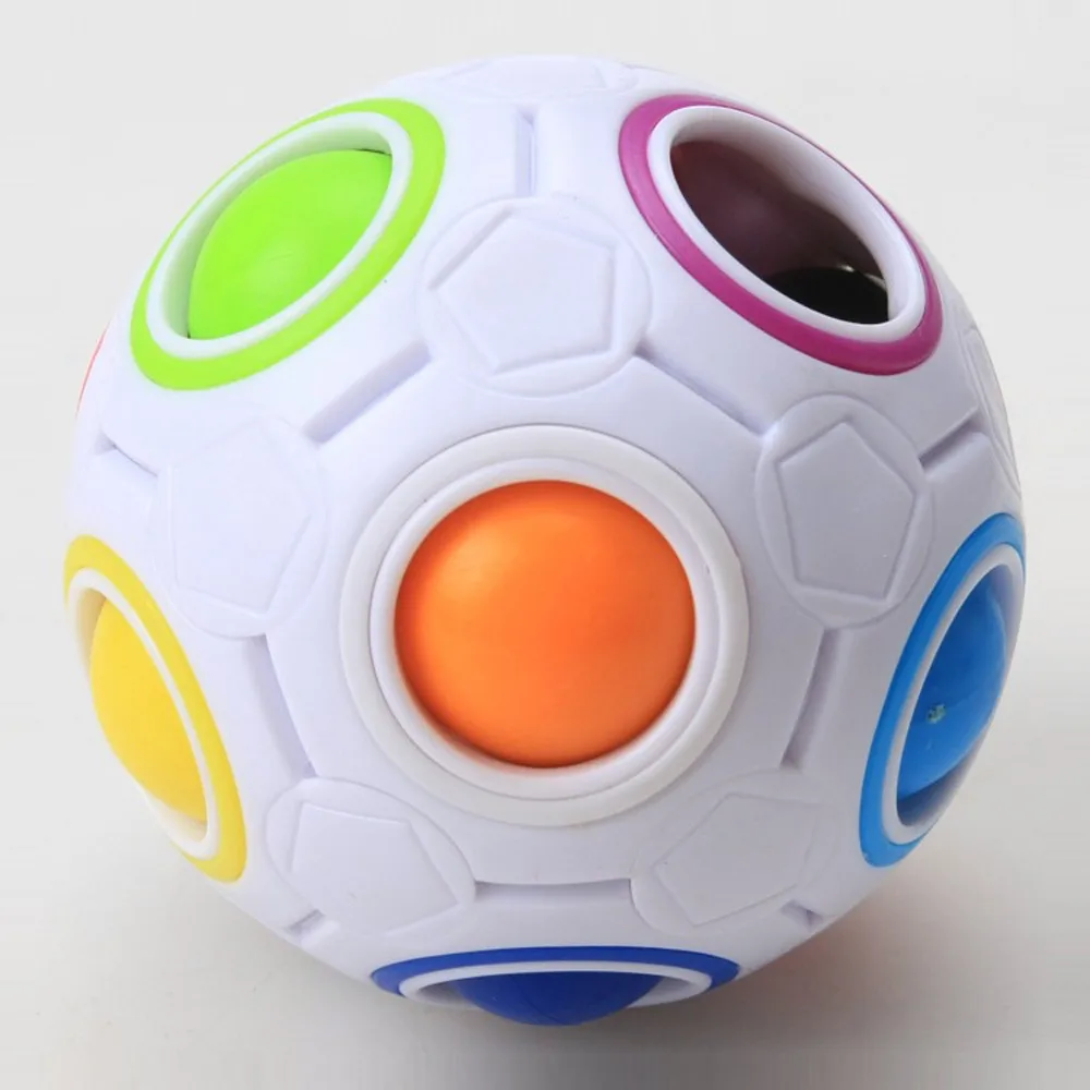 

Creative Magic Rainbow Ball Cube Speed Puzzle Ball Kids Educational Learning Funny Toys For Children Adult Stress Reliever