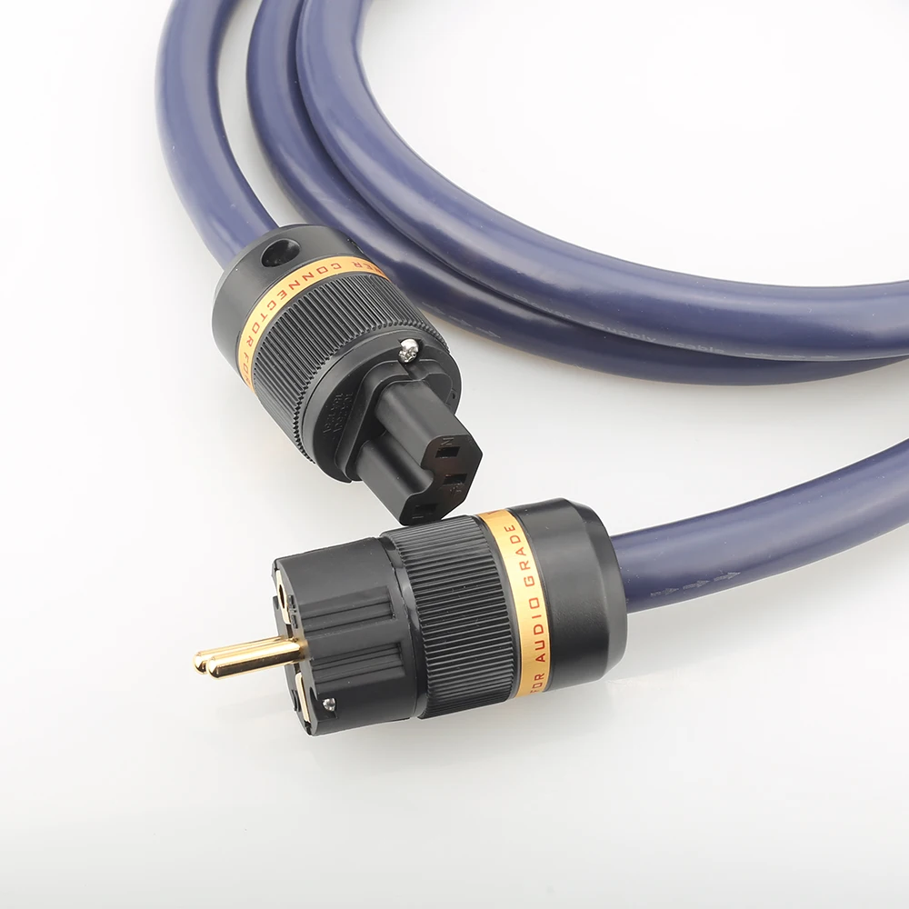 Зарядный кабель Audiocrast P101 Schuko из чистой меди с евровилкой HIFI разъемами питания CD AMP
