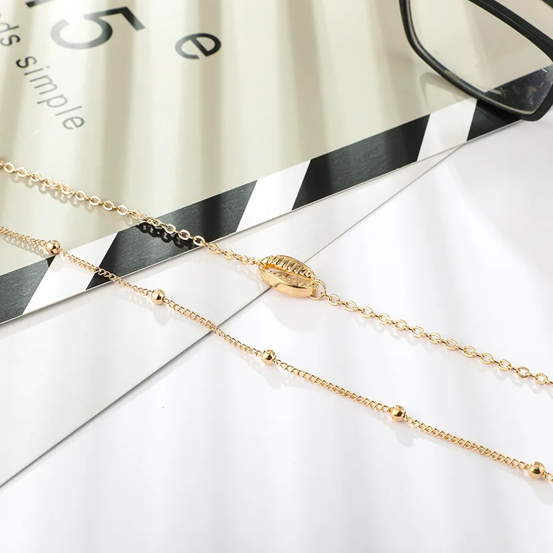PICKYZ богемные Многослойные Boho браслеты из ракушек женские естественные ракушки ювелирные изделия двойной браслет для женщин подарок браслеты с подвесками