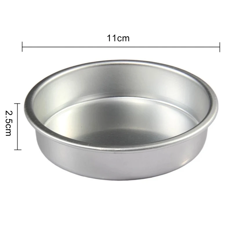 

4 inch Cake Mold Round Cake Pan Non Stick Bottom Pudding Mold Aluminum Hamburger Mold DIY Kitchen Baking Tools
