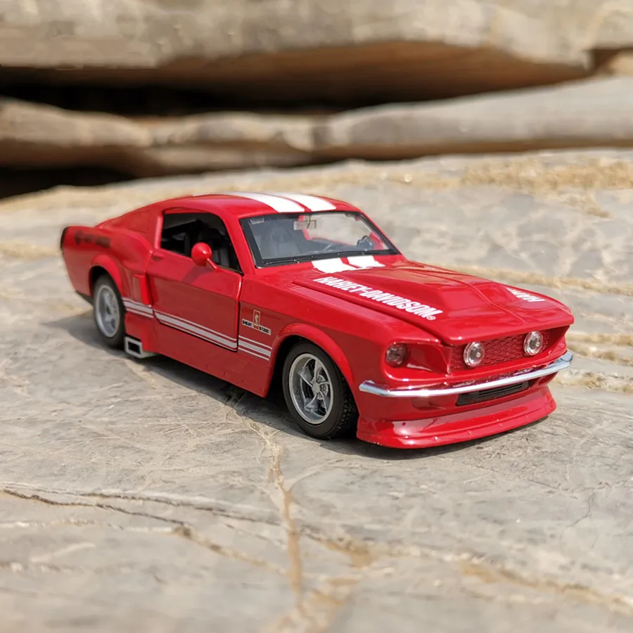 Изысканный 1:32 Mustang классический GT спортивный автомобиль модель из сплава