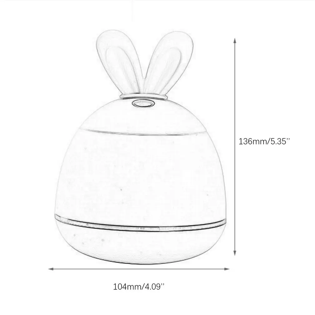 

DC 5V USB Mini Water Mist Diffuser Ultrasonic Air Humidifier Creative Cartoon Rabbit Car Atomizer Air Purifier