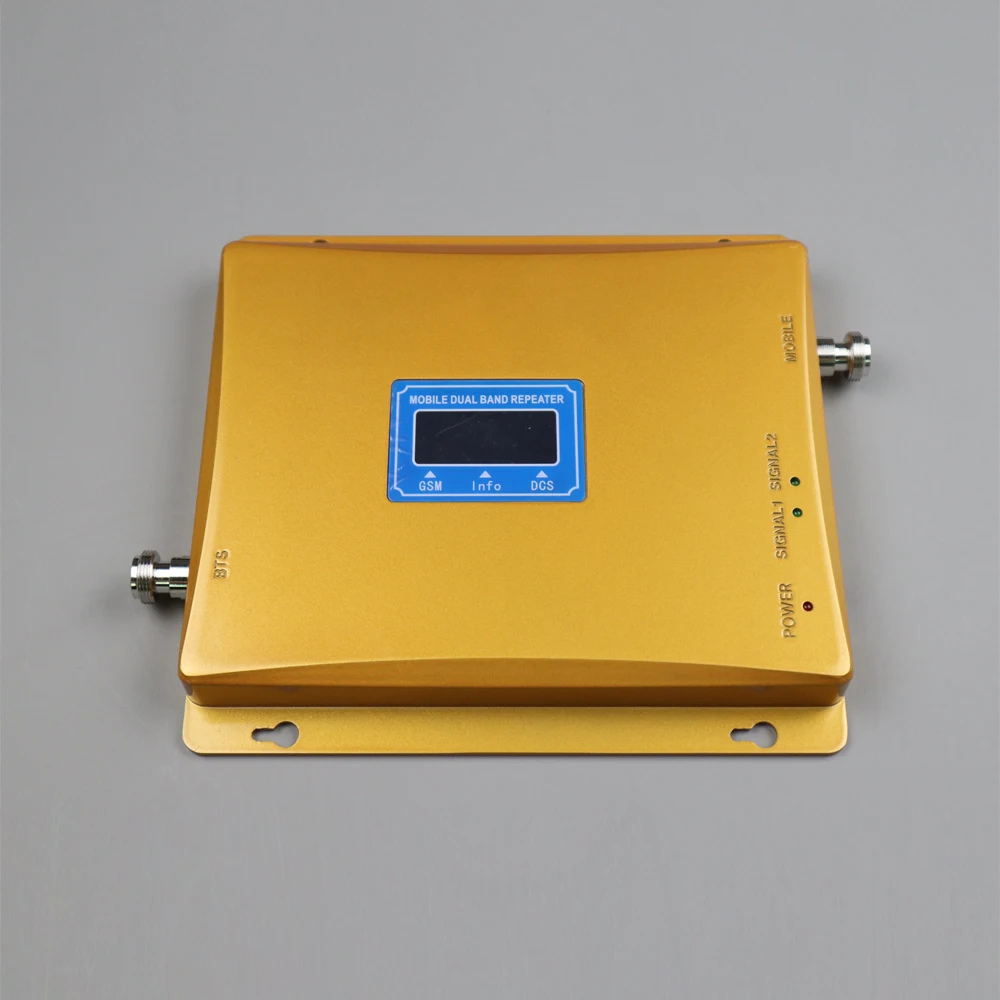 

ZQTMAX GSM 900 4G LTE 1800 Dual Band Repeater 70dB Gain Cellular Mobile Signal Booster amplifier LCD Display