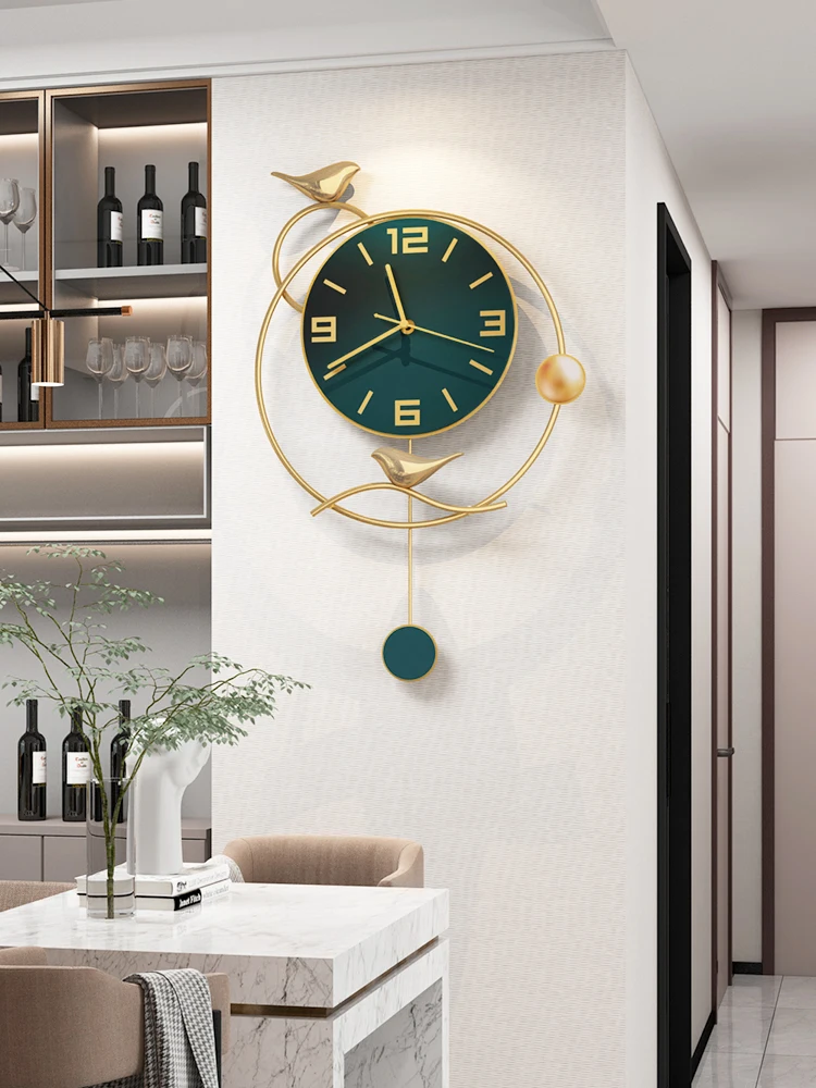 

Nordic Luxury Wall Clock Modern Design Creative Iron Silent Metal Large Wall Clock Living Room Reloj De Pared Home Decor DG50WC