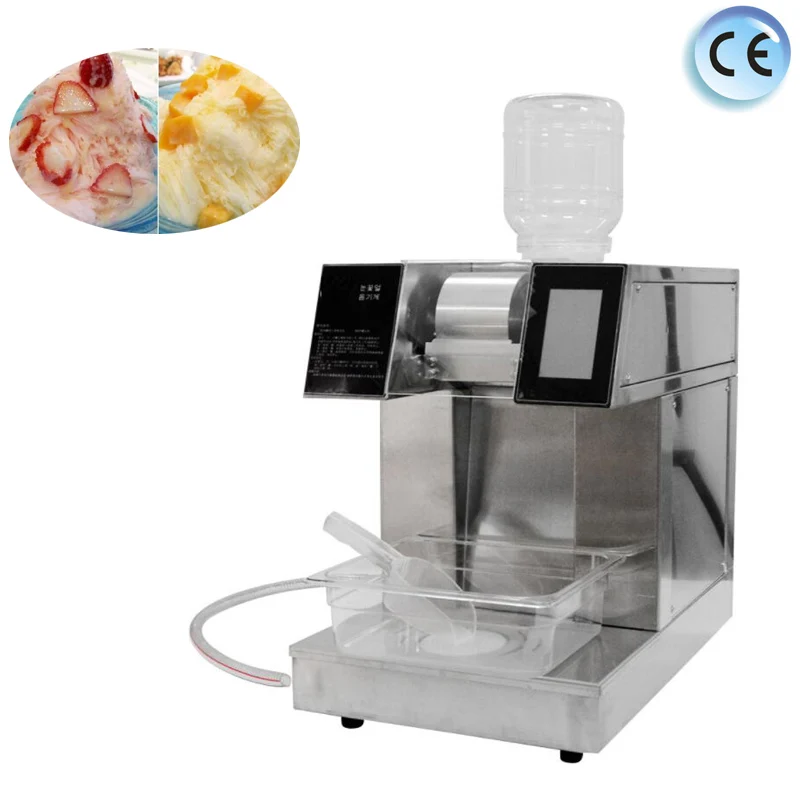 

240KG/24H Commercial Ice Cream Electric Ice Shaver Crushed Ice Maker Ice Shaving Snow Cone Slushy Machine Ice Crash Machine
