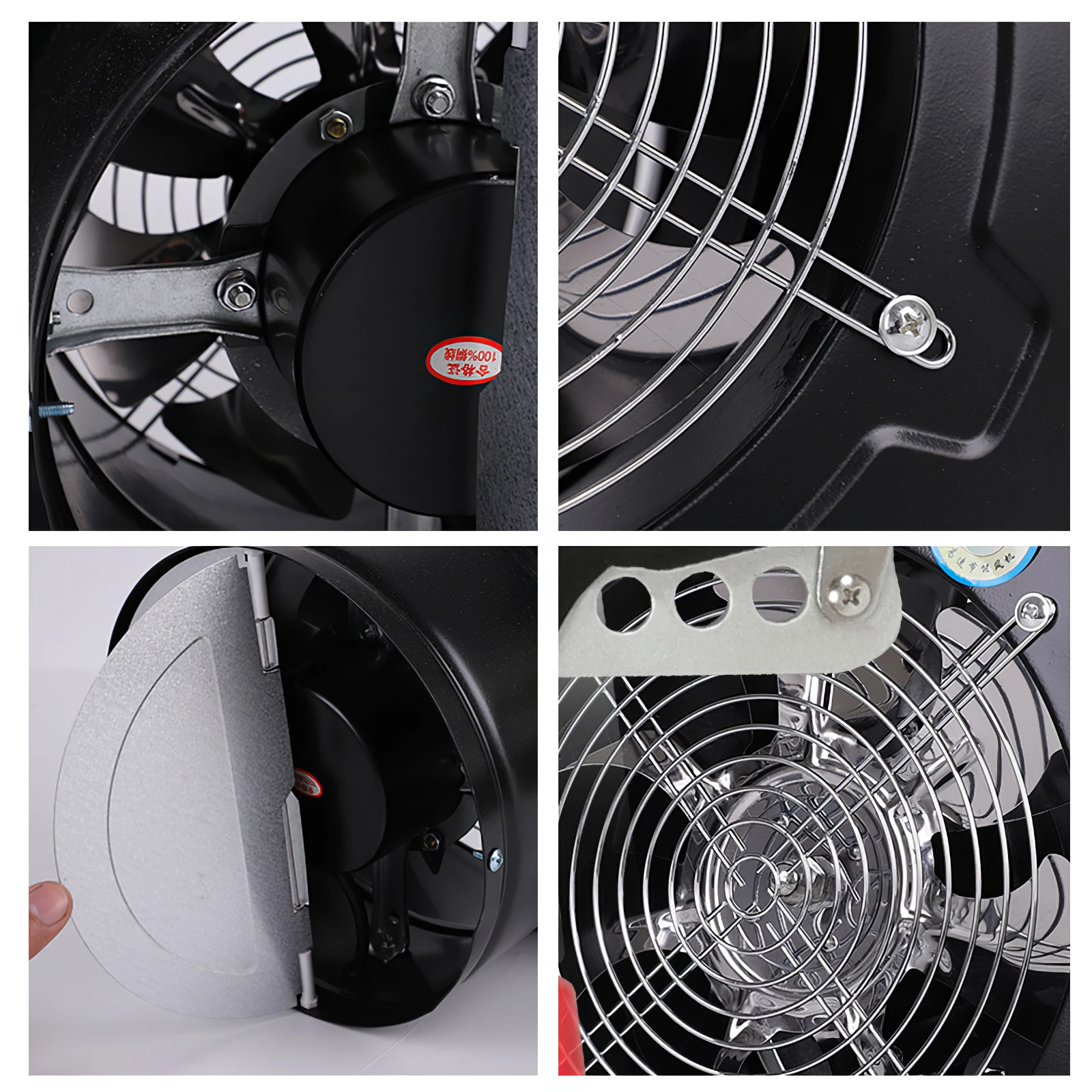 

6"-10" Axial Fan Exhaust Fan High Speed Energy Saving Exhaust Fan for Kitchen Warehouse Toilet office