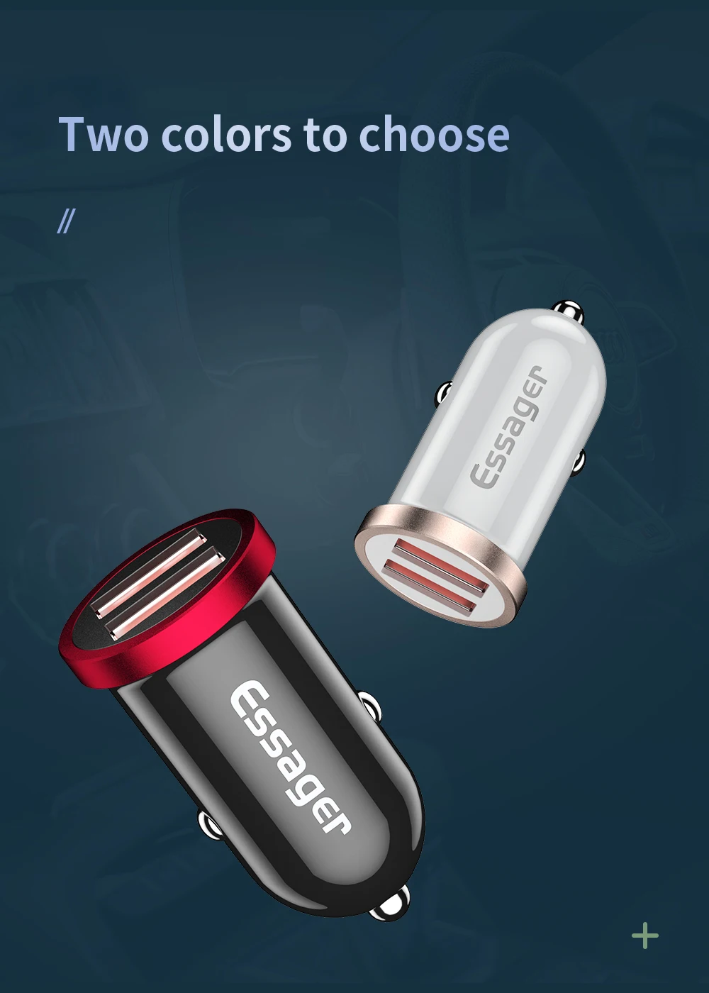 Автомобильное зарядное устройство Essager Quick Charge 4,0 3,0 USB для мобильного телефона iPhone Xiaomi 5A SCP QC4.0 QC3.0 QC type C PD автомобильное быстрое USB зарядное устройство