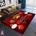 Рождественские ковры, 3D большие напольные коврики для гостиной, спальни, декоративный ковер, мягкий детский ковер для игровой зоны, Рождественский домашний декор