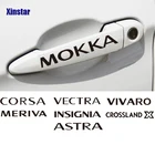 4 шт. наклейки на дверь наклейки на ручку для Opel OPC Astra J H G K Insignia Corsa Mokka Vectra Meriva Vivaro Crossland X