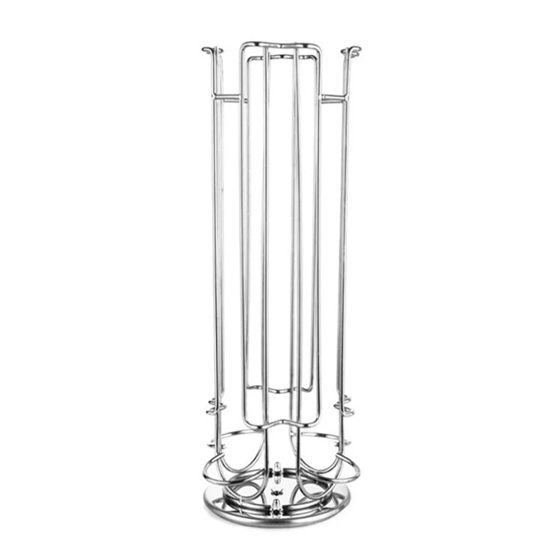 

24 Cups Rotatable Coffee Pod Holder for Display Capsule Rack Tower Plating Stand Kitchen Desktop Storage Shelves