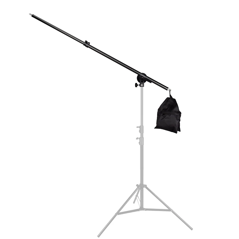 

Soonpho 74-135cm Studio Photo Telescopic Boom Arm Top Light Stand W/Sandbag for Speedlite LED Video Light Flash Strobe Softbox