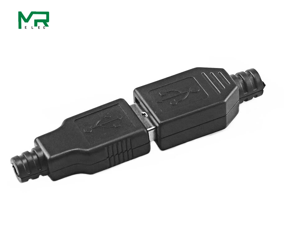 Лидер продаж; Новинка; Тип A входящий штекер USB 4-контактный Штекерный разъем USB разъем с черным Пластик крышка - Цвет: 5 set