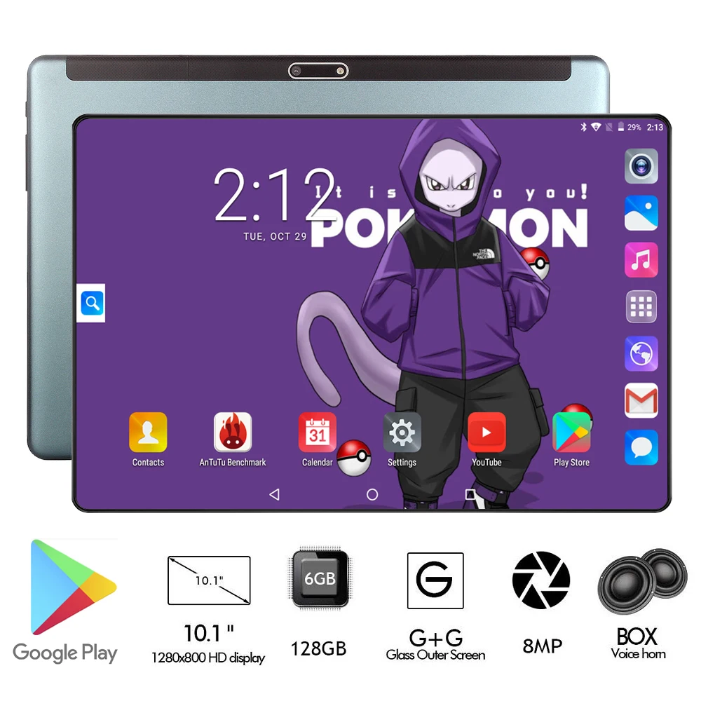 Металлический чехол 10 дюймов Восьмиядерный планшет 3g 4G FDD LTE 6 ГБ ОЗУ 128 Гб ПЗУ 1280*800 две камеры 9,0 МП Google Android OS gps
