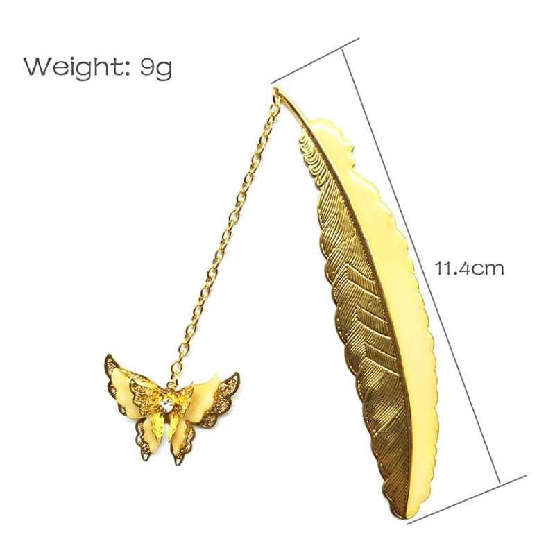 Маркеры для книг с бабочками светящаяся металлическая книга студенческий