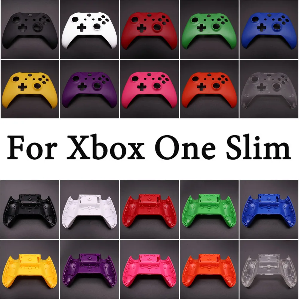 TingDong Front + Back Cover Case Replacement Shell Housing For Xbox One Slim XBOXONE S Controller Cover