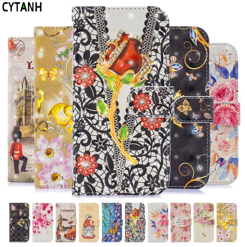 Чехол бумажник из искусственной кожи с 3D принтом откидной для huawei p8 lite 2017 Для P8 Lite