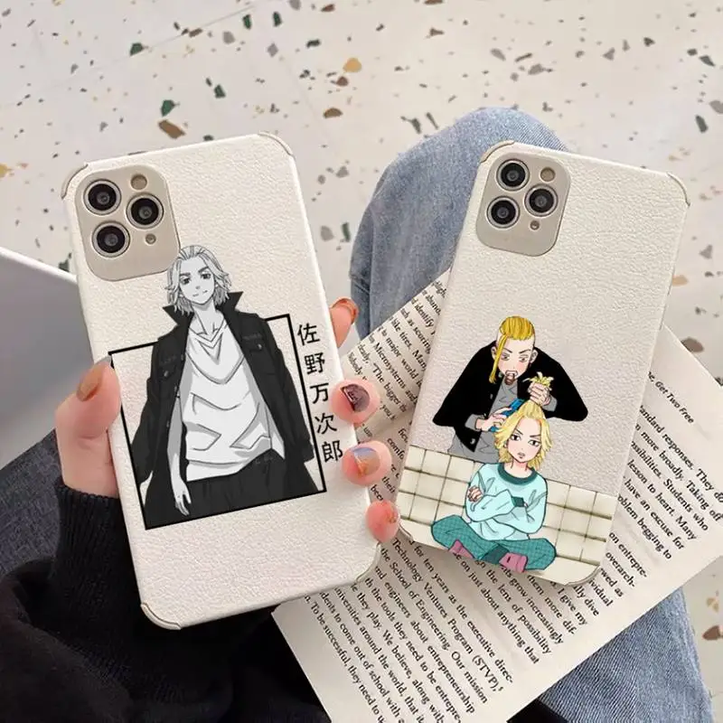 

Tokyo Revengers Phone Case Lambskin Leather For iphone 12 11 8 7 6 XR X XS PLUS MINI PLUS PRO MAX Shockproof