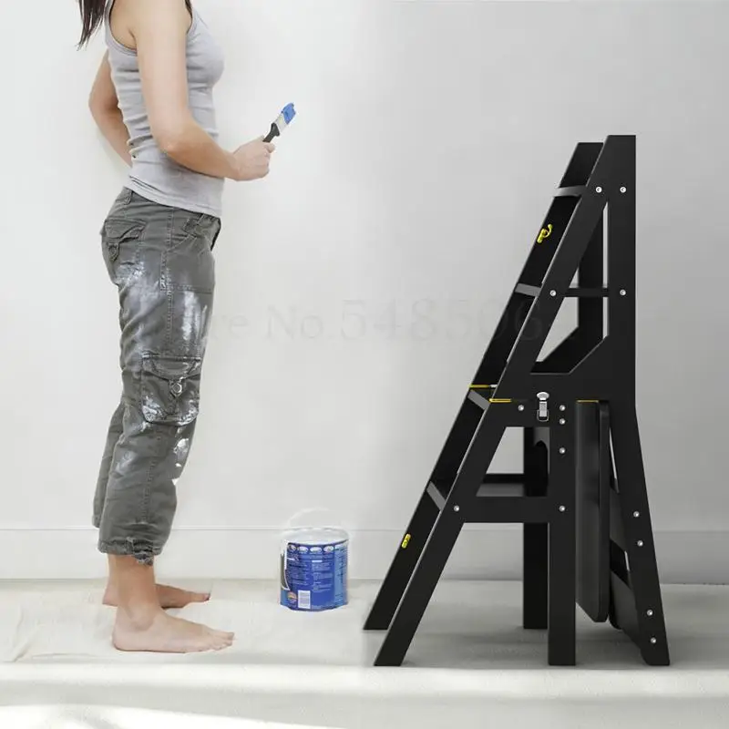 Американский Стул для лестницы двойного назначения из массива дерева лестница в