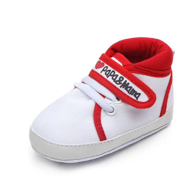 

Sales of New Baby Shoes I LOVE PAPA MAMA Soft Sole Infant First Walkers Baby Crib Shoes