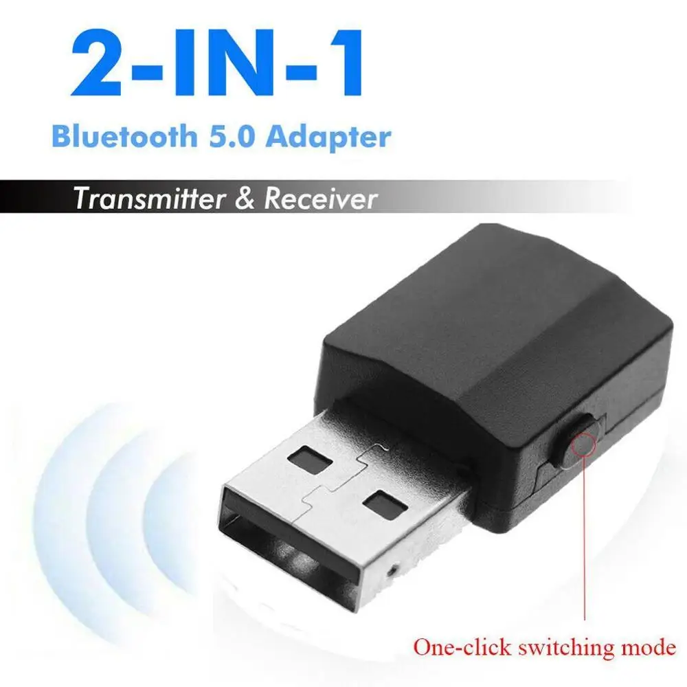 2 в 1 Bluetooth 5 0 адаптер приемник и передатчик 3 мм AUX Hi-Fi стерео мини-адаптеры для ТВ