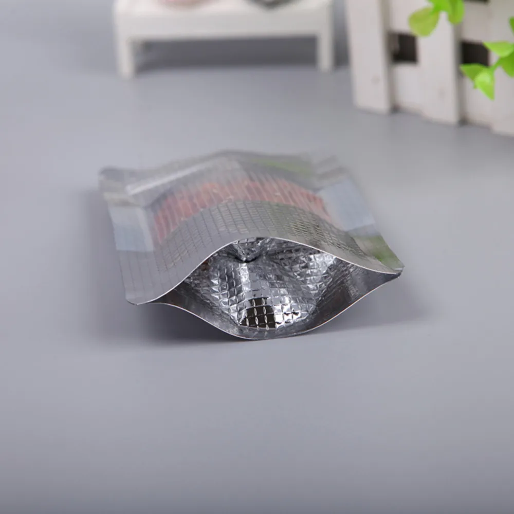 

3.9''x5.9'' (10x15cm) Stand Up Aluminum Foil Lines Bag With Clear Window For Food Snack Storage Packaging Ziplock Doypack Pouch
