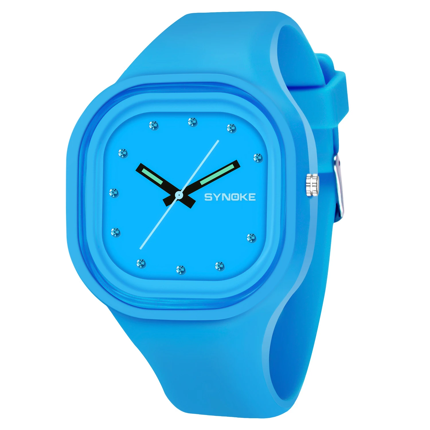 Часы наручные SYNOKE для мальчиков и женщин цветные водонепроницаемые брендовые