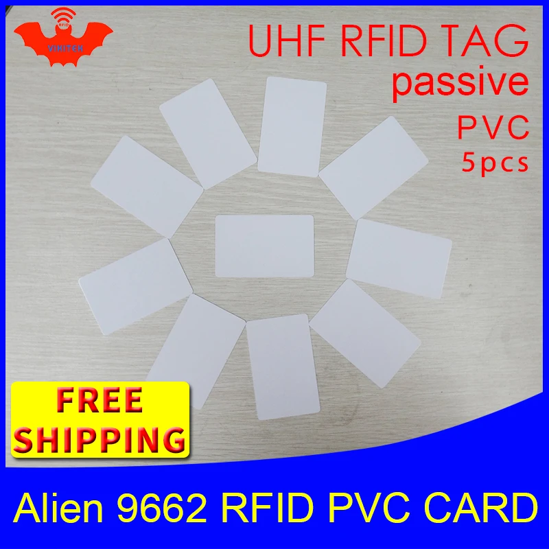UHF ПВХ Карта RFID Alien 9662 EPC Gen2 6C 915 МГц 868 860 960 Higgs3 5 шт.|passive rfid tag|rfid tagpassive |