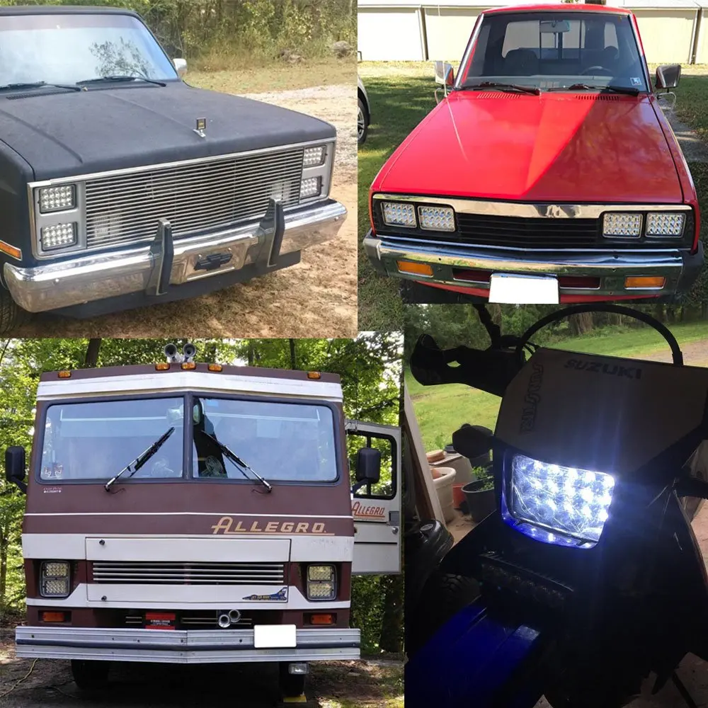 1 шт. светодиодные лампы для авто 4x6 &quotсветодиодный проектор фара 20 Вт + 8 площадь 5