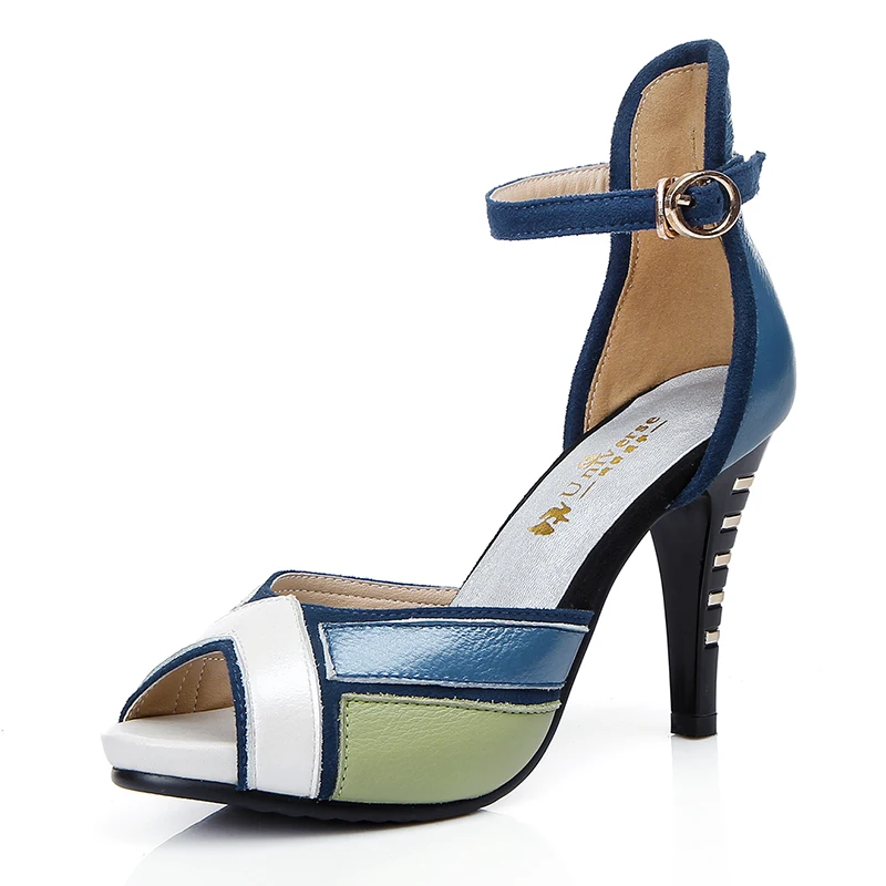 Женские босоножки из натуральной кожи ENMAYLA летние повседневные Босоножки на