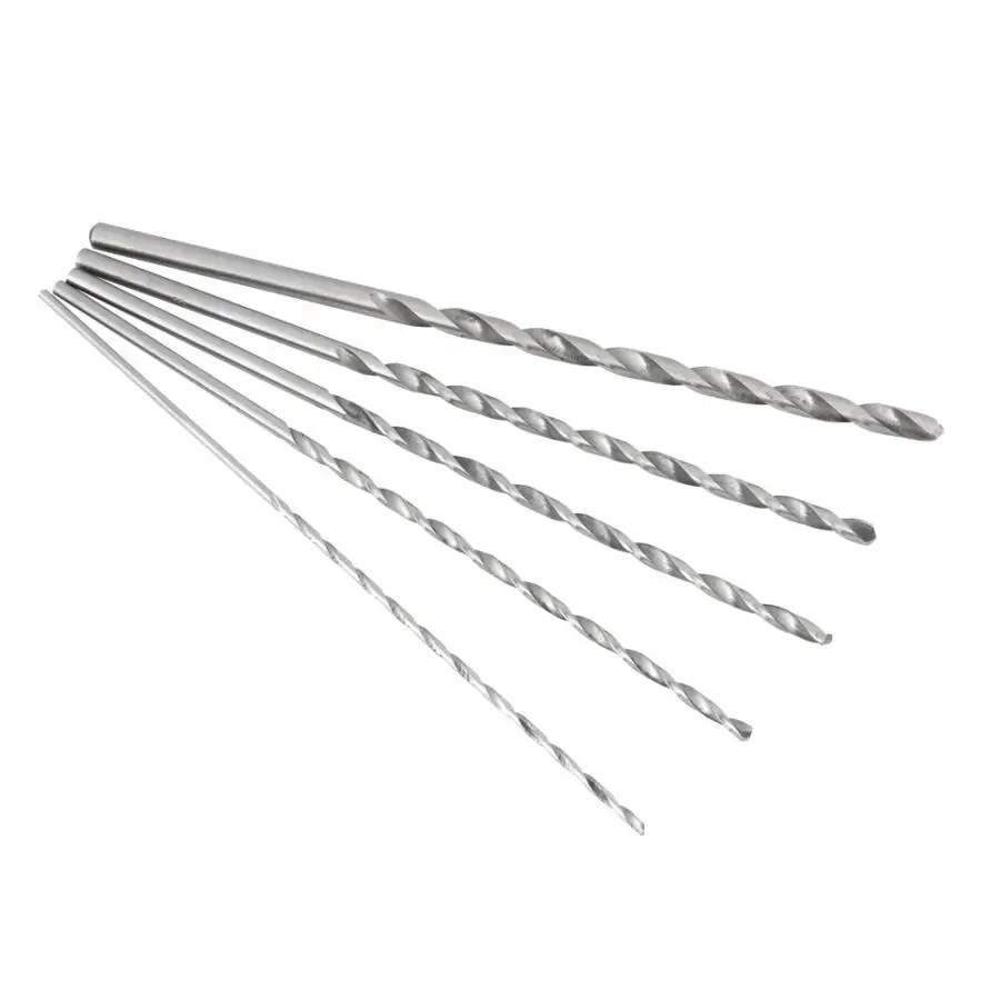 2-5 мм 5 шт./компл. HSS Сверло с цилиндрическим хвостовиком сверло удлиненные