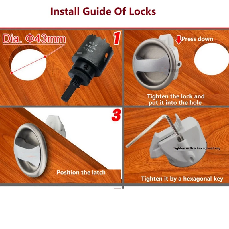 Дверной замок для туалета ванной автодома Автодома окна шкафа ящика яхты