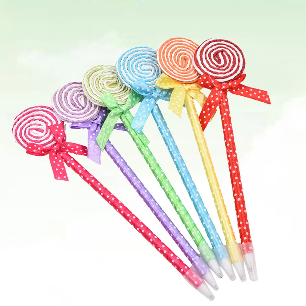 

10pcs Lollipop Ballpoint Pen Novelty Kids Toys School Stationery Gife (Random Color)
