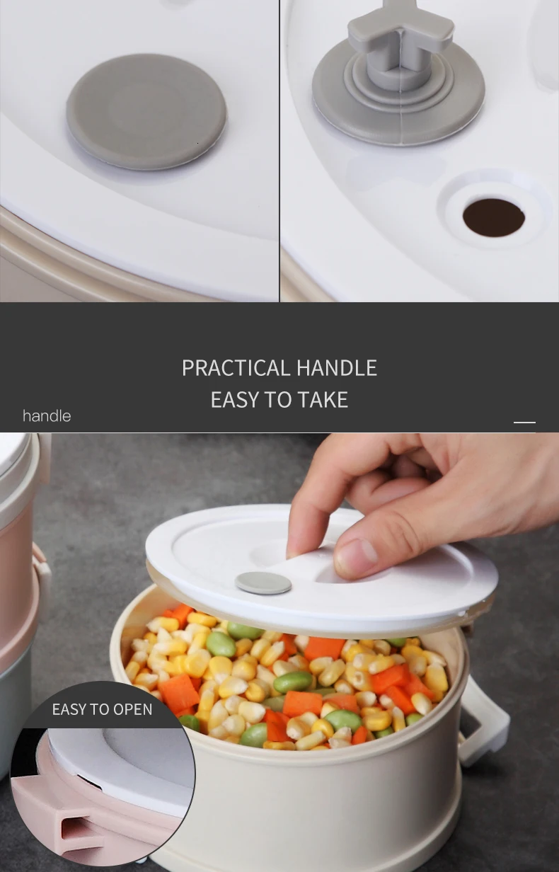 WORTHBUY японский микроволновый пластиковый Ланч-бокс для детей Bento box портативный герметичный Bento Ланч-бокс контейнер для еды
